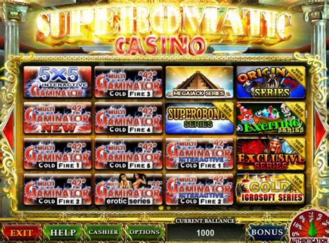 Superomatic online casino El Salvador